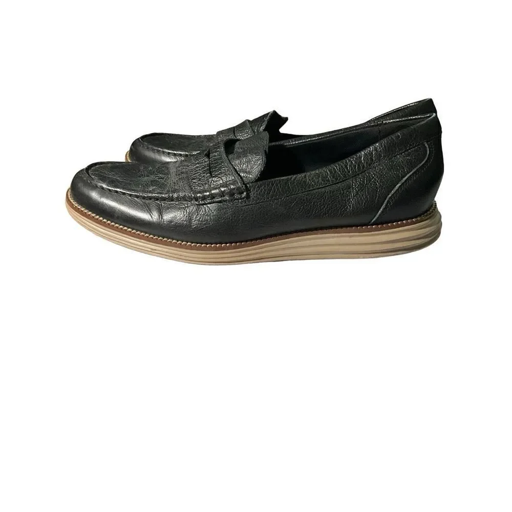 Cole Haan Grand OS Leather Loafer Slip On Shoes